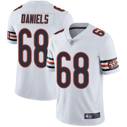 Chicago Bears Limited White Men James Daniels Road Jersey NFL Football #68 Vapor Untouchable->youth nfl jersey->Youth Jersey
